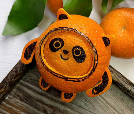 冰墩墩用橘子皮怎么做