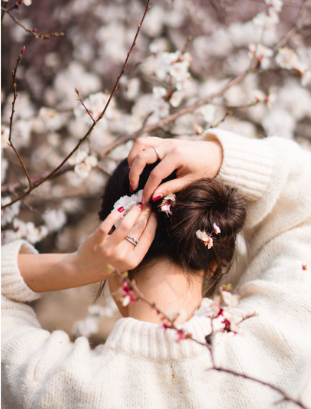 2022看樱花不露脸怎么拍照