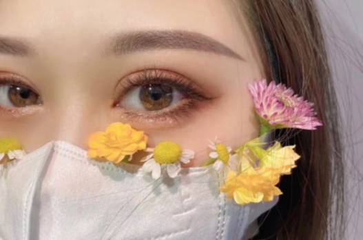 口罩花拍照用什么滤镜好
