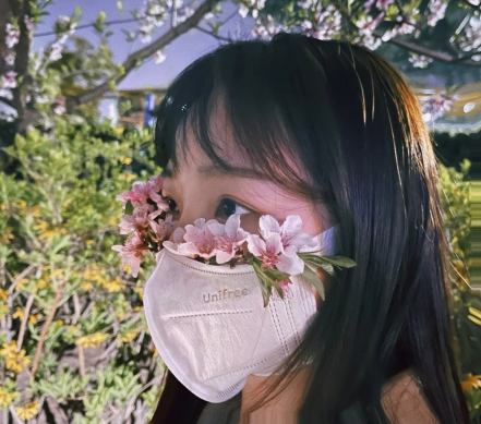 口罩花拍照用什么滤镜好