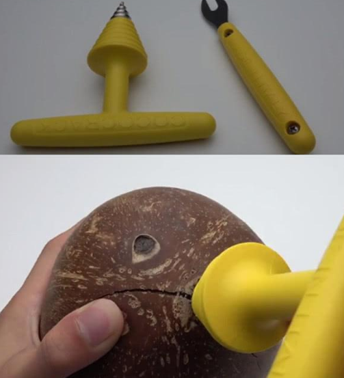 椰子用刀怎么切开