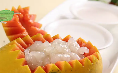 木瓜牛奶雪蛤牛奶什么时候放进去比较好