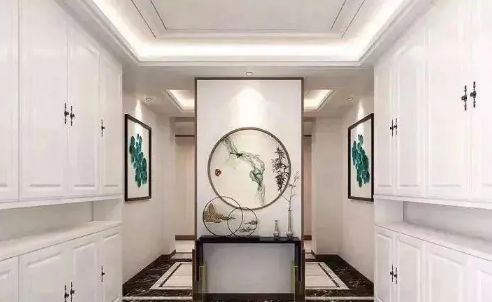 进门对面能不能挂字画