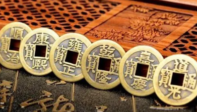 五帝钱叠加摆放好不好