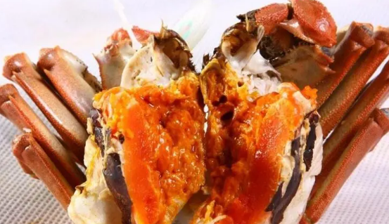 蟹黄蒸熟后深红色能吃吗