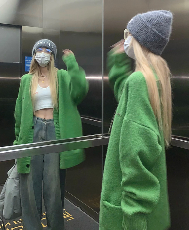 上身胖能穿针织开衫毛衣吗