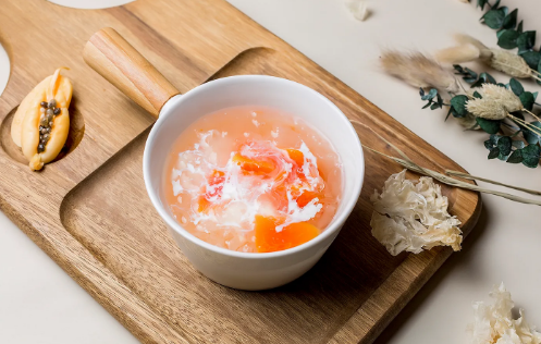 桃胶煮好可以放保温杯保存吗