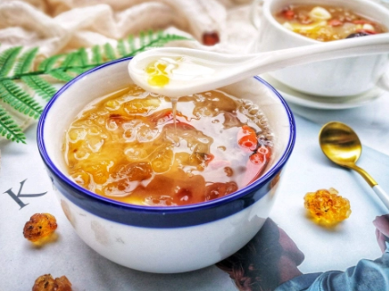 桃胶煮好可以放保温杯保存吗