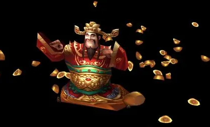 年画财神贴家里客厅好吗