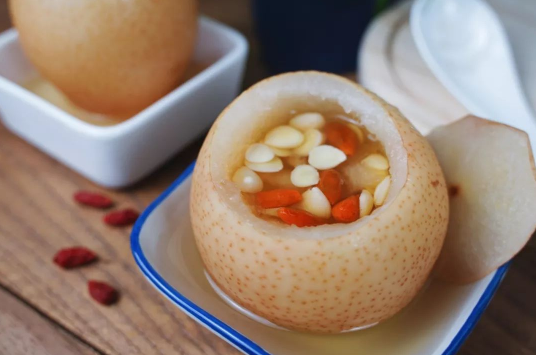 冰糖蒸梨放花椒有什么功效