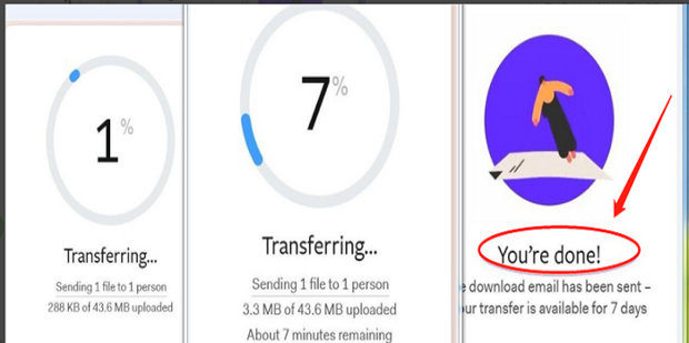 怎样用wetransfer上传文件发给国外好友