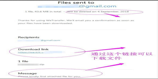 怎样用wetransfer上传文件发给国外好友
