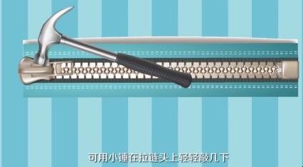 拉链头掉了怎么装回去
