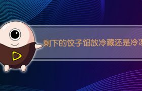 剩下的饺子馅放冷藏还是冷冻